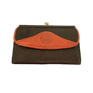 Dooney & Bourke Black and Brown Wallet